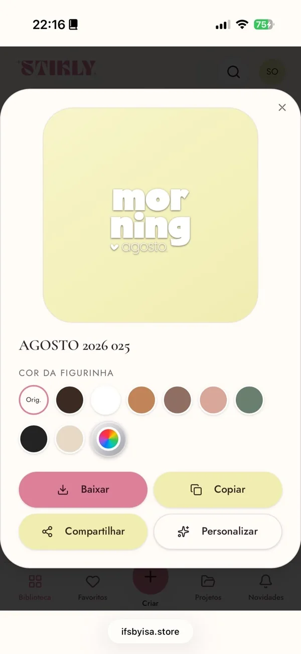 Passo 2: Personalize